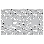 MICROFIBER PET TOWEL MONOCHROME DOGS