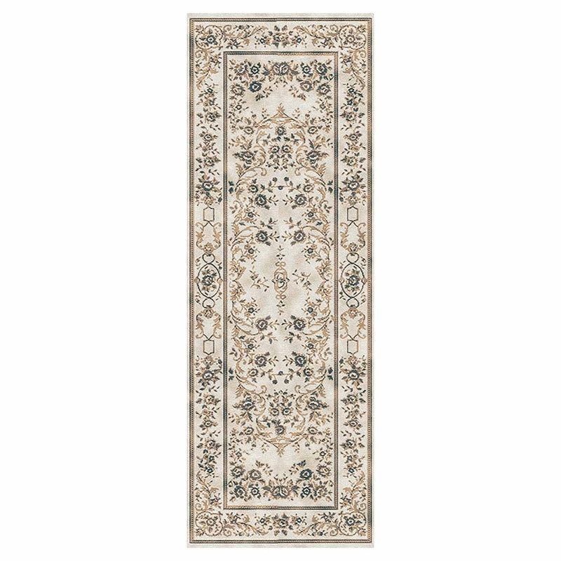 CLASSIC BEIGE VINTAGE FLORAL RUNNER RUG — Cape Rug, Home & Art