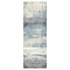 CLASSIC BLUE DIAMOND SHAPES RUNNER RUG