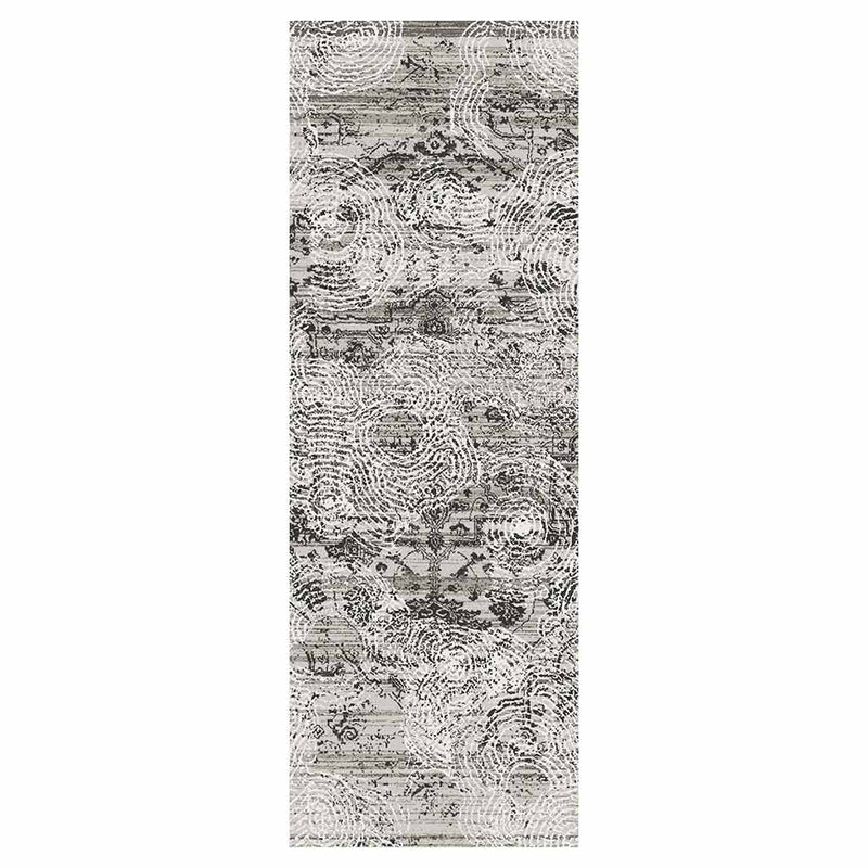 CLASSIC GREY AGED FINGERPRINT  RUNNER RUG