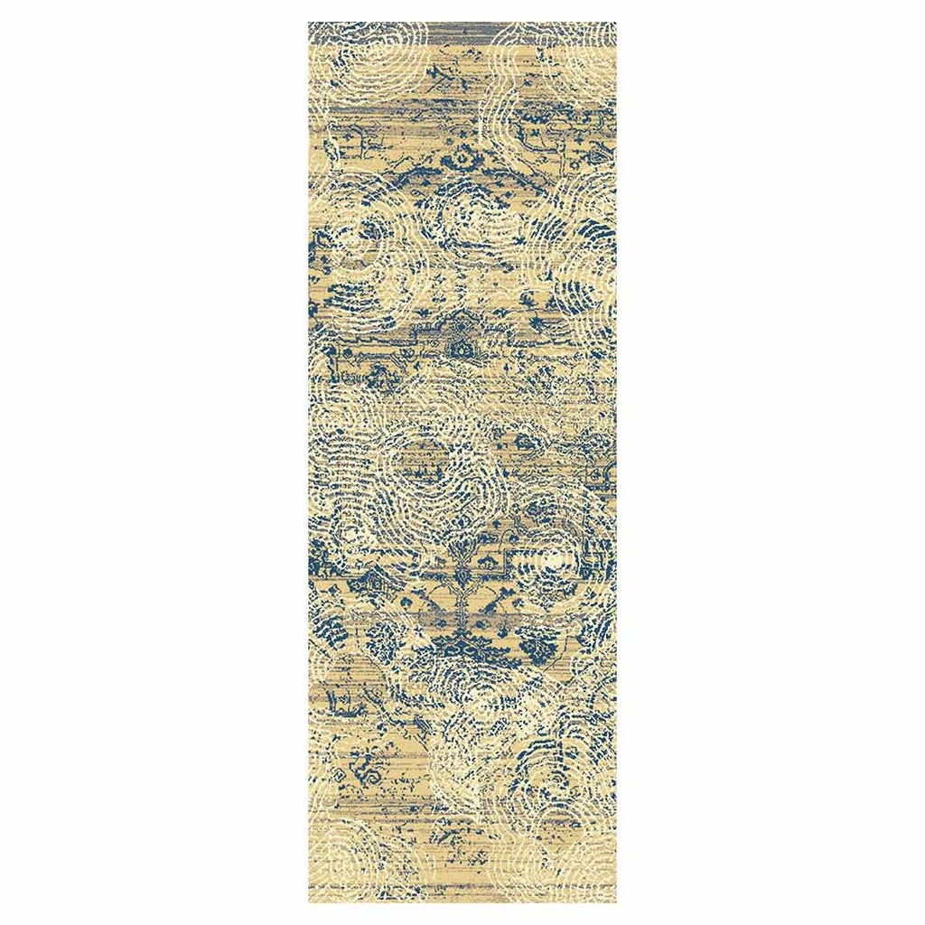 CLASSIC YELLOW AGED FINGERPRINT RUNNER RUG