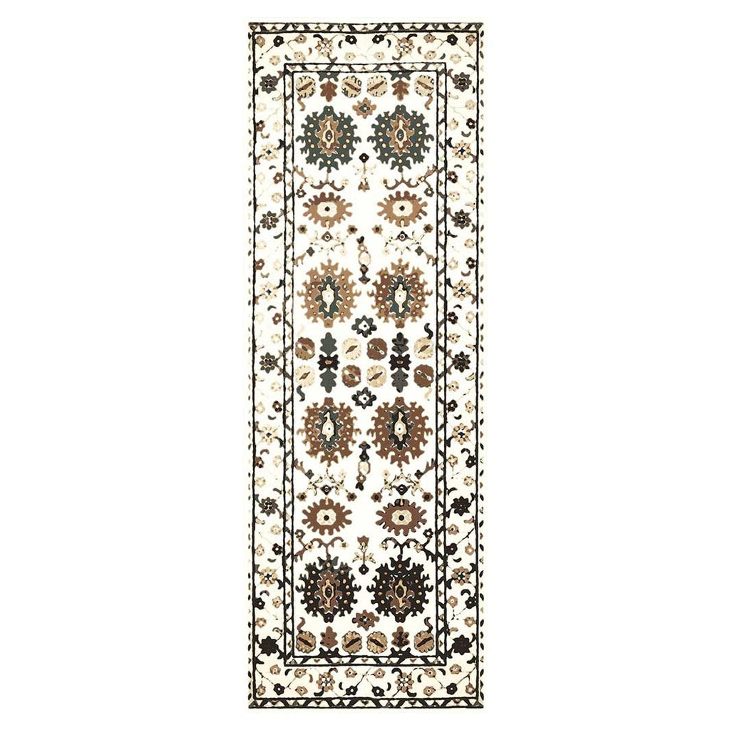 CLASSIC BEIGE LIGHT NEUTRAL ORIENTAL PATTERN RUNNER RUG