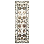 CLASSIC BEIGE LIGHT NEUTRAL ORIENTAL PATTERN RUNNER RUG