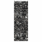 CLASSIC GREY AFRICAN TRIBAL PATTERN RUNNER RUG