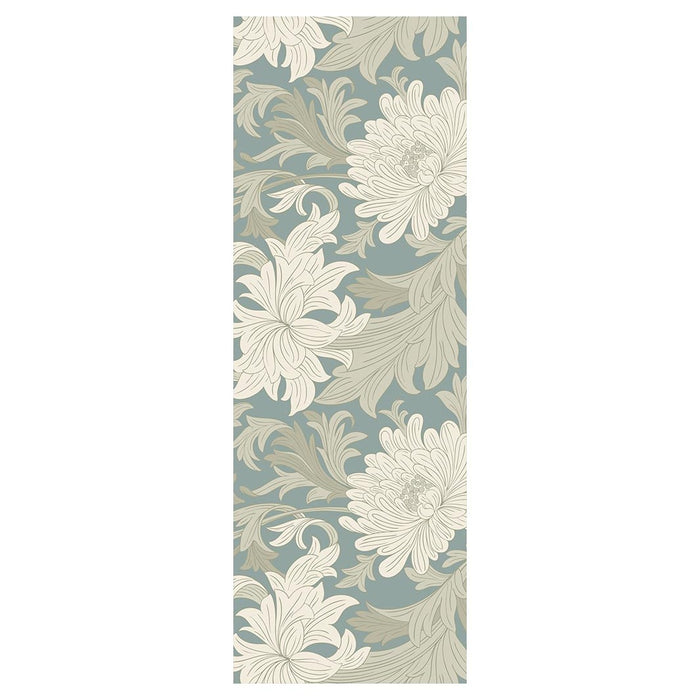 CLASSIC BLUE FLORAL PATTERN RUNNER RUG