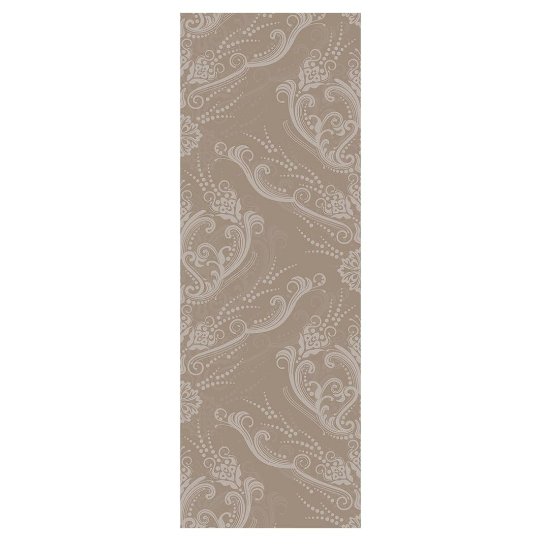 CLASSIC BROWN RICH ORNAMENT PATTERN RUNNER RUG