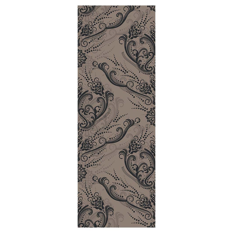 CLASSIC BEIGE AND BLUE RICH ORNAMENT PATTERN RUNNER RUG