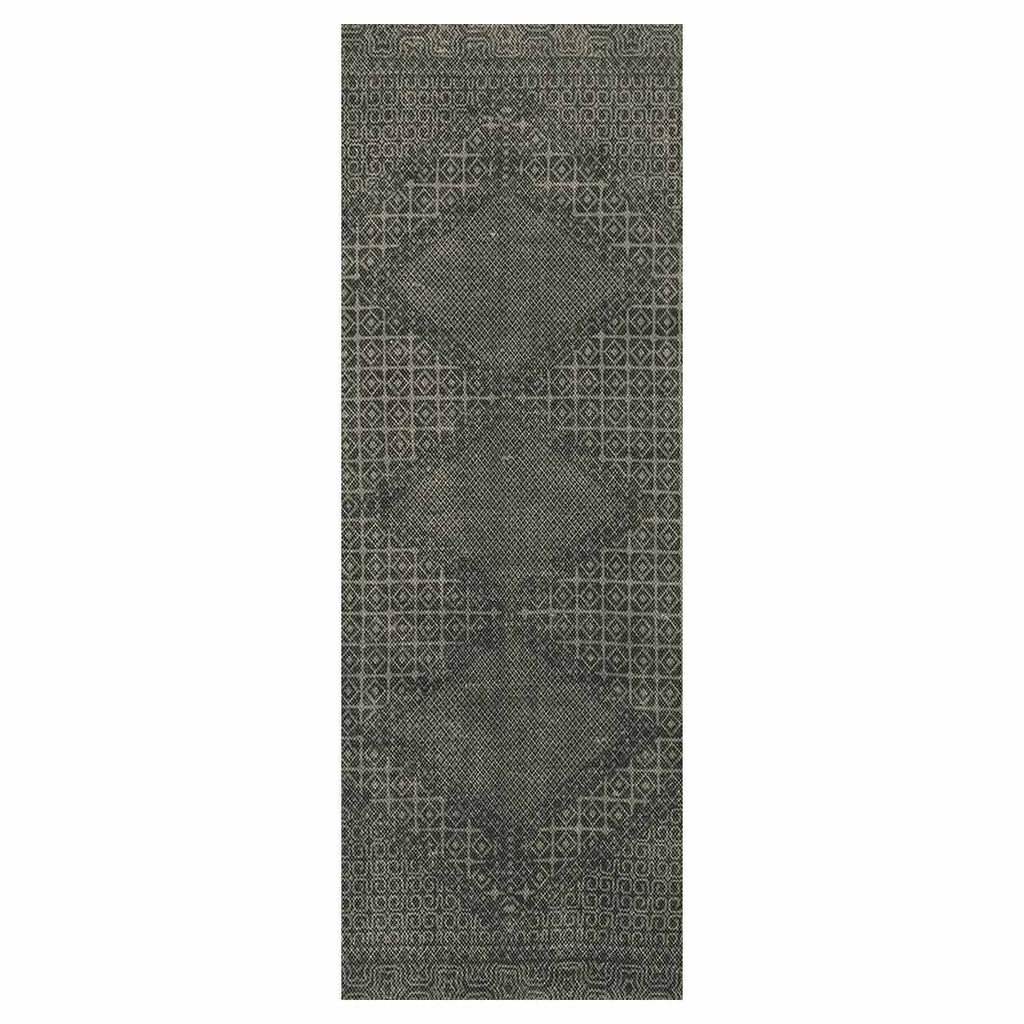 CLASSIC GREY DIAMOND TRIBAL RUNNER RUG