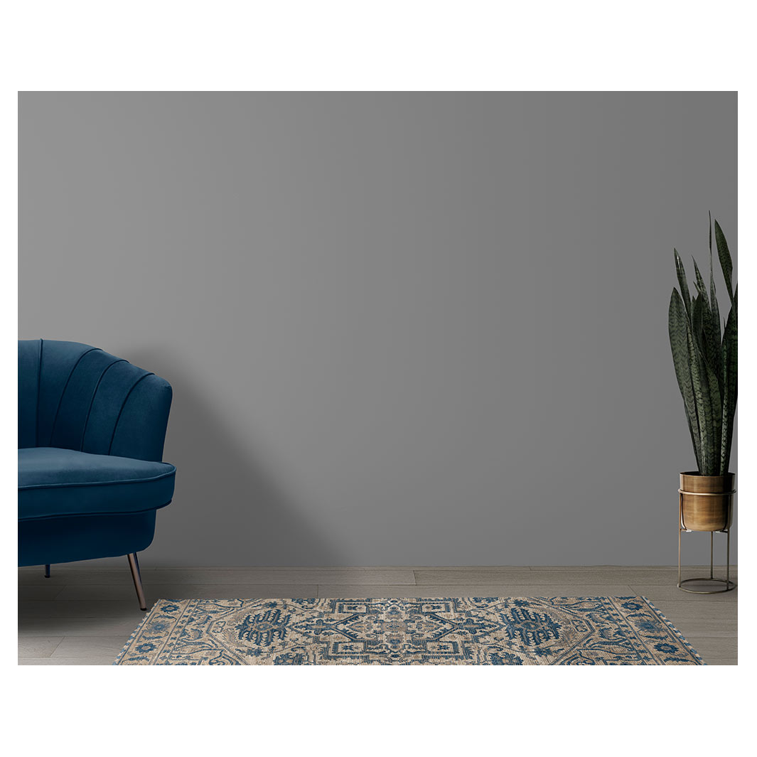 CLASSIC BLUE TRADITIONAL RUNNER RUG