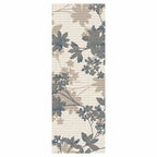 CLASSIC BLUE BEIGE TONED FOLIAGE RUNNER RUG