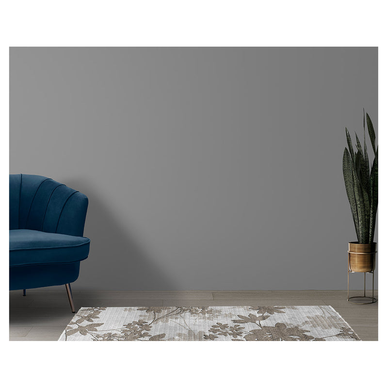 CLASSIC BEIGE TONED FOLIAGE RUNNER RUG