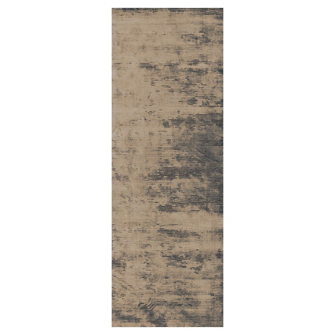CONTEMPORARY SAND BEIGE DUNE MIRAGE RUNNER RUG