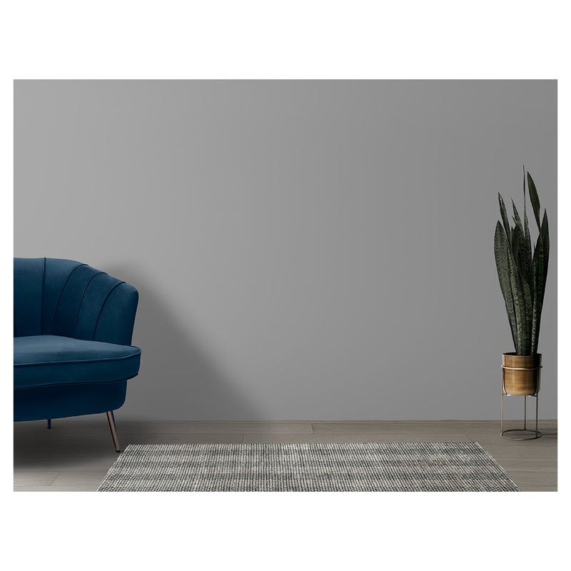 CONTEMPORARY BLUE MINIMALISTIC LINES  RUNNER RUG
