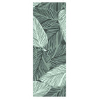 CONTEMPORARY TEAL MODERN NATURAL LEAF RUNNER RUG