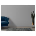 CONTEMPORARY GREY TRIBAL TRIANGLE PATTERN RUNNER RUG