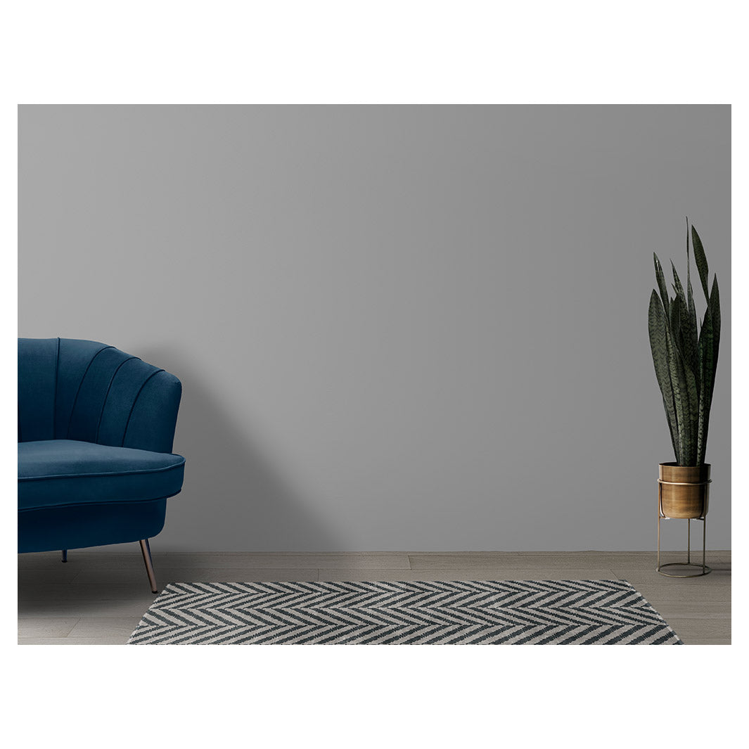 CONTEMPORARY GREY NATURAL TONED SIMPLISTIC LINES  RUNNER RUG