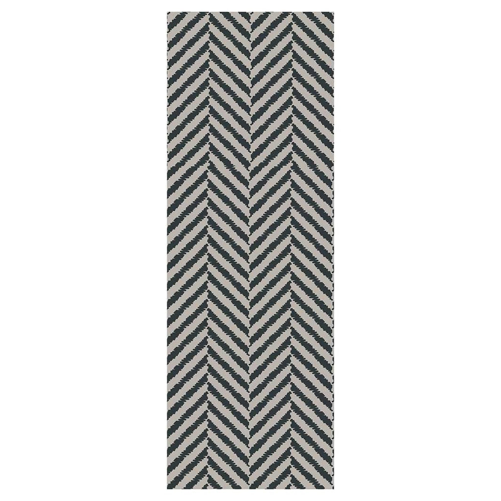 CONTEMPORARY GREY NATURAL TONED SIMPLISTIC LINES  RUNNER RUG