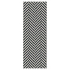 CONTEMPORARY GREY NATURAL TONED SIMPLISTIC LINES  RUNNER RUG