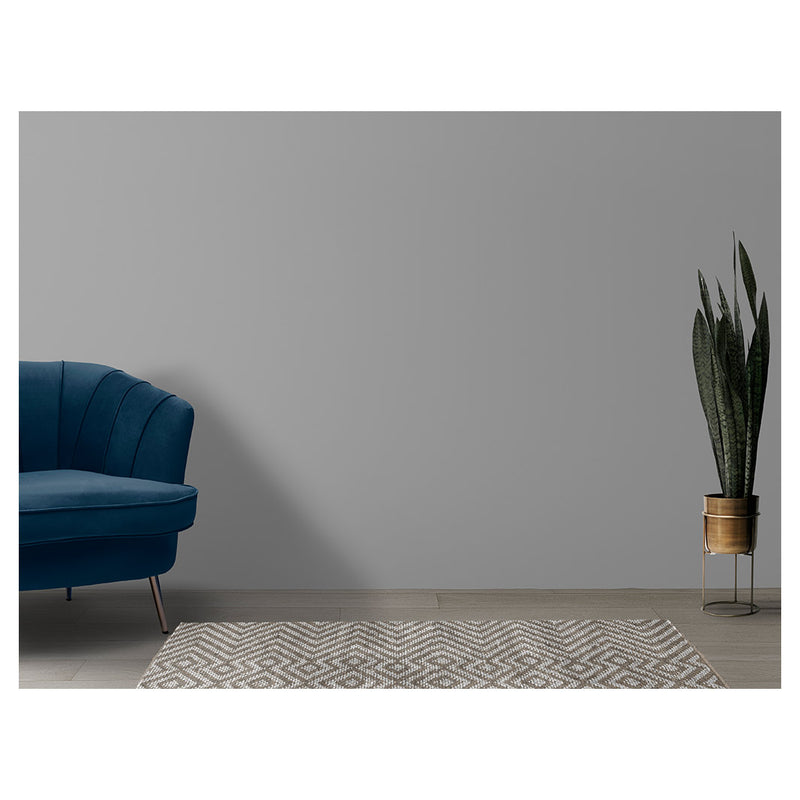 CONTEMPORARY BROWN AND WHITE DIAMOND PATTERN RUNNER RUG