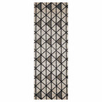 CONTEMPORARY BROWN TRIANGLE PATTERN  RUNNER RUG