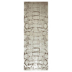CONTEMPORARY BROWN SNAKE SKIN  RUNNER RUG