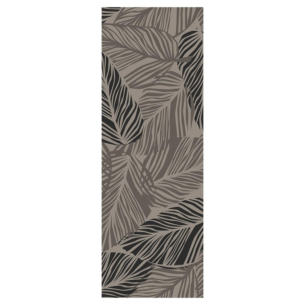 CONTEMPORARY BROWN MODERN NATURAL LEAF RUNNER RUG