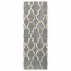 CONTEMPORARY GREY MOROCCAN TRELLIS RUNNER RUG