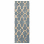 CONTEMPORARY BLUE MOROCCAN TRELLIS RUNNER RUG