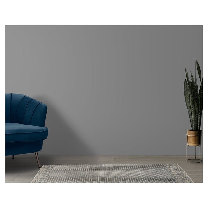 CONTEMPORARY GREY WEAVE MINIMALISTIC RUNNER RUG