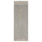 CONTEMPORARY GREY WEAVE MINIMALISTIC RUNNER RUG