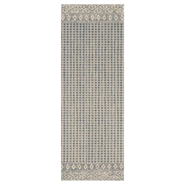 CONTEMPORARY GREY WEAVE MINIMALISTIC RUNNER RUG