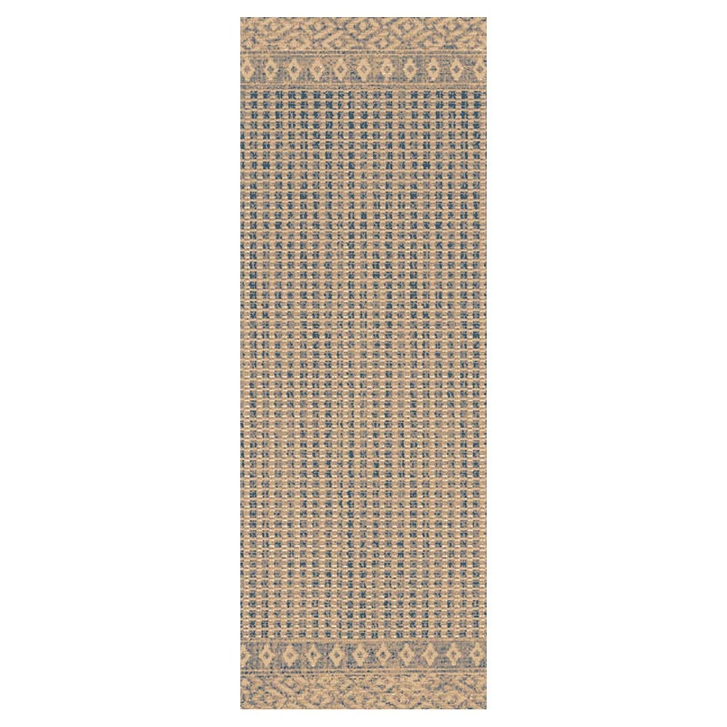 CONTEMPORARY BEIGE WEAVE MINIMALISTIC RUNNER RUG