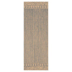 CONTEMPORARY BEIGE WEAVE MINIMALISTIC RUNNER RUG
