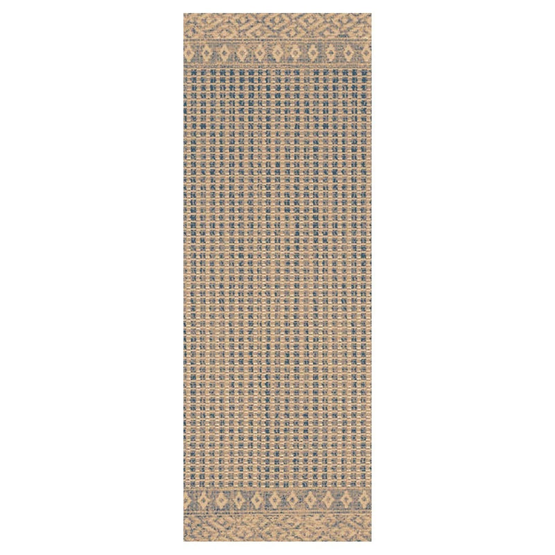CONTEMPORARY BEIGE WEAVE MINIMALISTIC RUNNER RUG