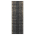 CONTEMPORARY BROWN CONTRAST STRIPES RUNNER RUG