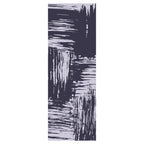 MODERN GREY INK BRUSH CROSS PATTERN RUNNER RUG