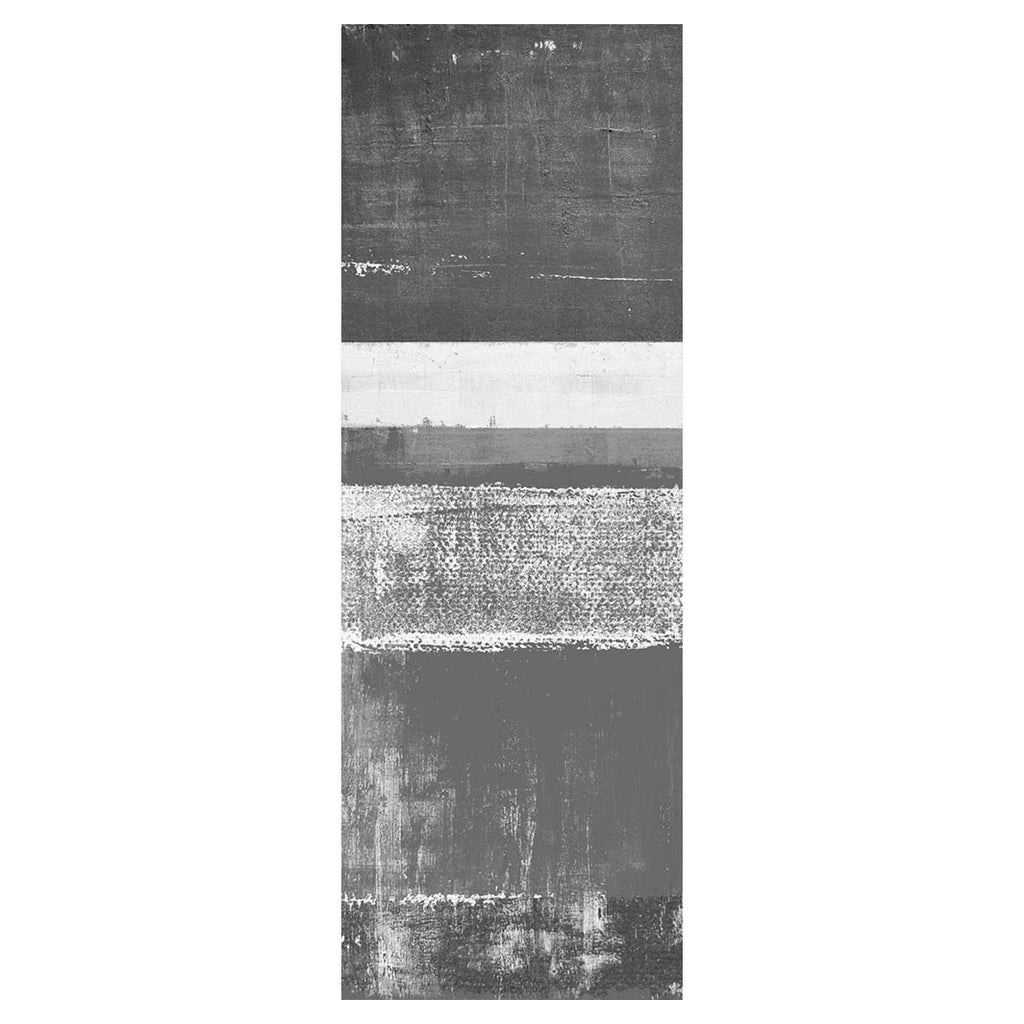 MODERN CHARCOAL BLOCKS DISTRESSED RUNNER RUG