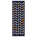 MODERN NAVY SIMPLISTIC SHAPE PATTERN  RUNNER RUG