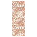 MODERN PEACH ABSTRACT PATTERN DRAWING RUNNER RUG