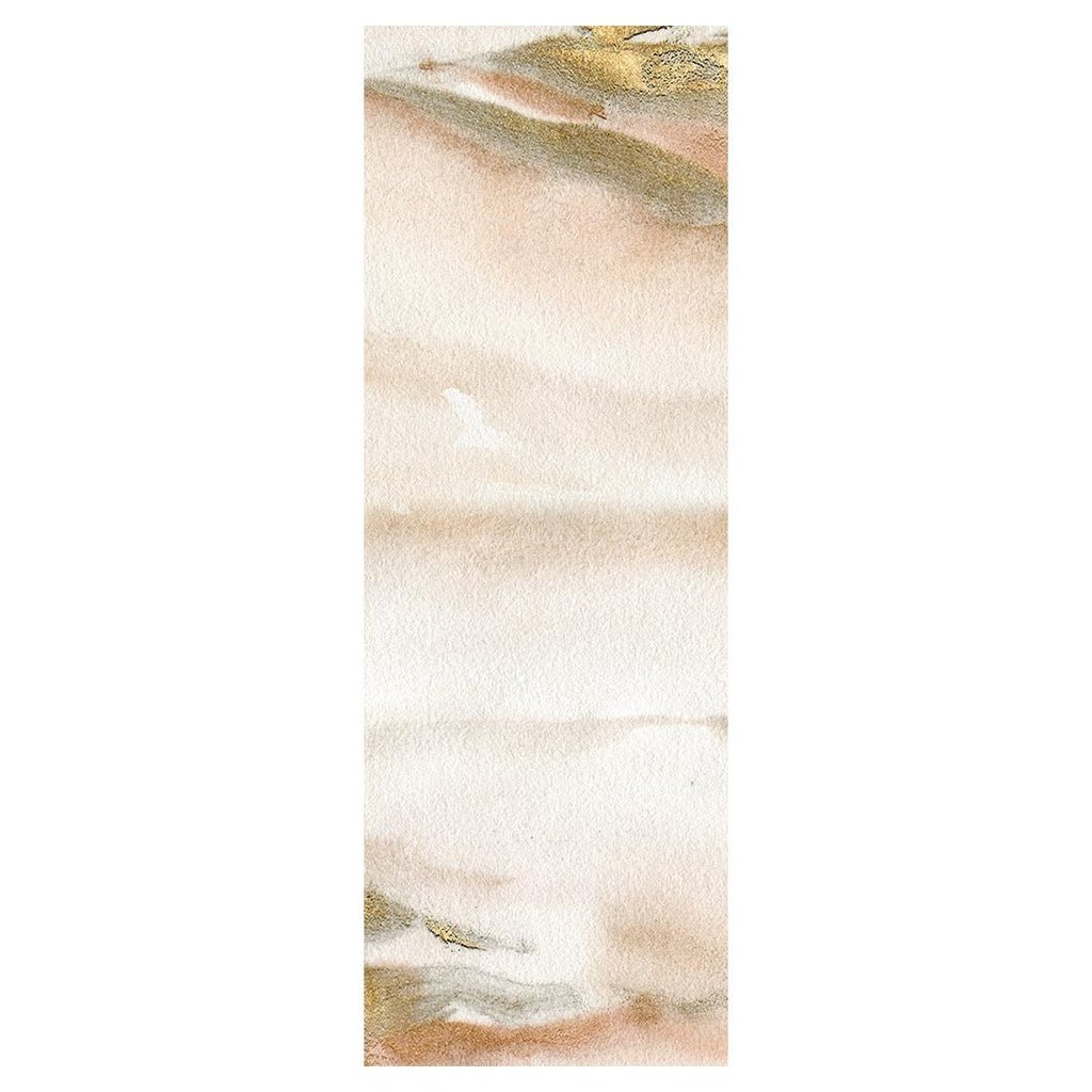 MODERN BEIGE SAND DUNE WATERCOLOUR RUNNER RUG
