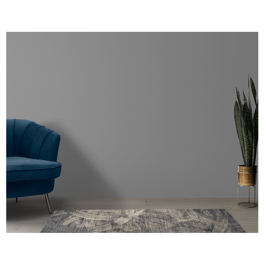 MODERN GREY STROKE WEAVE  RUNNER RUG