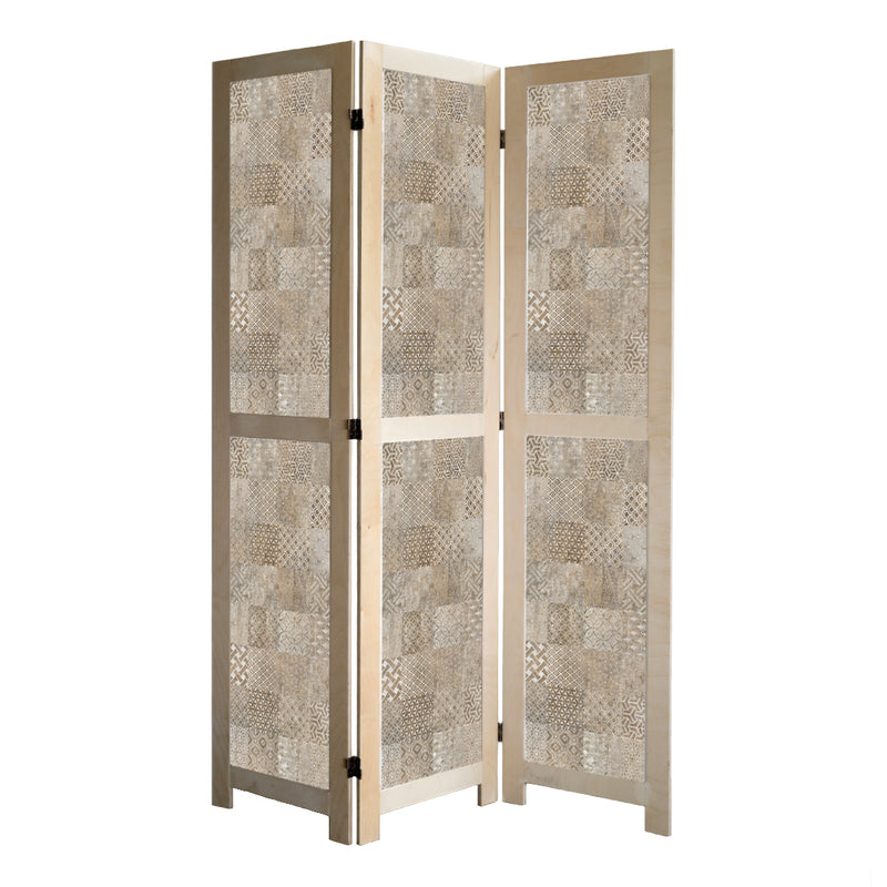 PATTERN BROWN MODERN TILE NATURAL ROOM DIVIDER