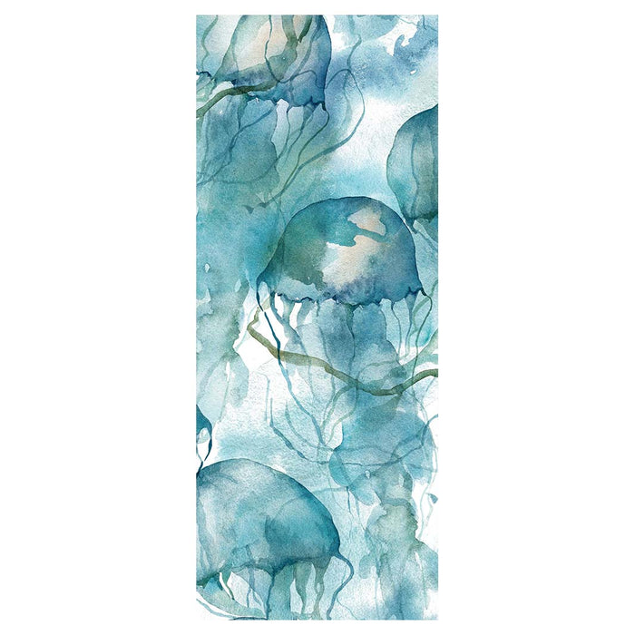 PATTERN BLUE OCEAN WATERCOLOUR JELLYFISH ROOM DIVIDER