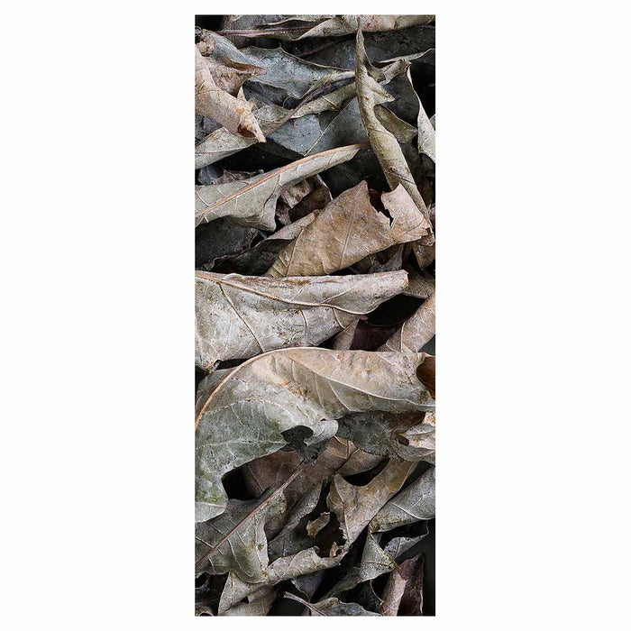 MONOCHROMATIC GREY GREEN LEAVES ROOM DIVIDER