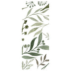WATERCOLOUR GREEN LEAVES ROOM DIVIDER