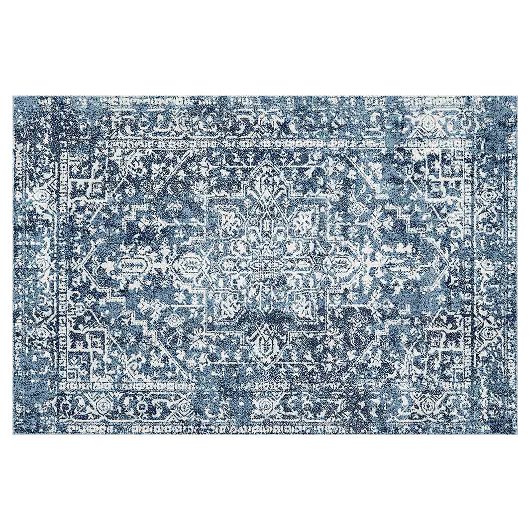 CLASSIC BLUE VINTAGE ORIENTAL RECTANGULAR RUG