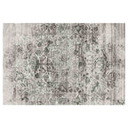 CLASSIC GREY VINTAGE FINGERPRINT RECTANGULAR RUG