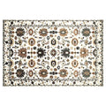 CLASSIC BEIGE LIGHT NEUTRAL ORIENTAL PATTERN RECTANGULAR RUG