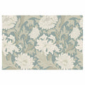 CLASSIC BLUE FLORAL PATTERN RECTANGULAR RUG