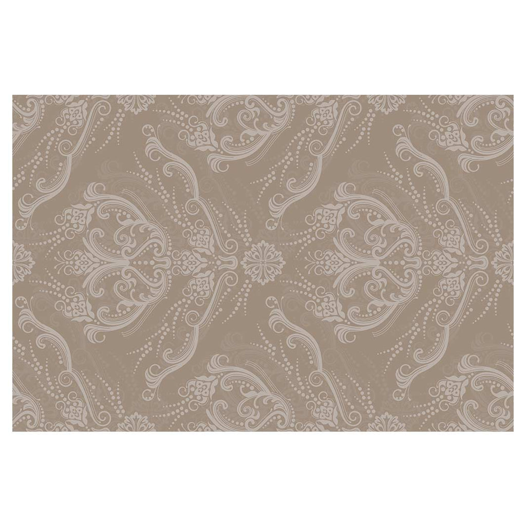 CLASSIC BROWN RICH ORNAMENT PATTERN RECTANGULAR RUG